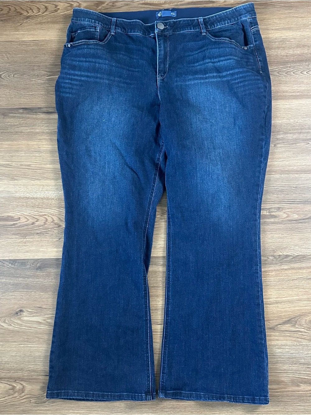 Democracy Absolution Bootcut Denim Jeans Womens Plus 24W Blue High Rise Classic